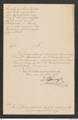 k.k. naturhistorisches Hofmuseum, Intendanzakten 1876-1884 (Hochstetter), Aktenzahl Z.126.a/1880, Seite 1